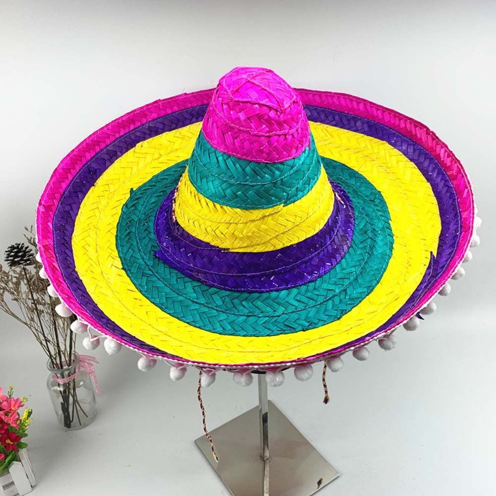 Chapeau de fête mexicain à lar - Bucket Hat Straw avis et prix